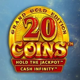Logo of 20 Coins Grand Gold Edition from Wazdan at SkyHills Casino